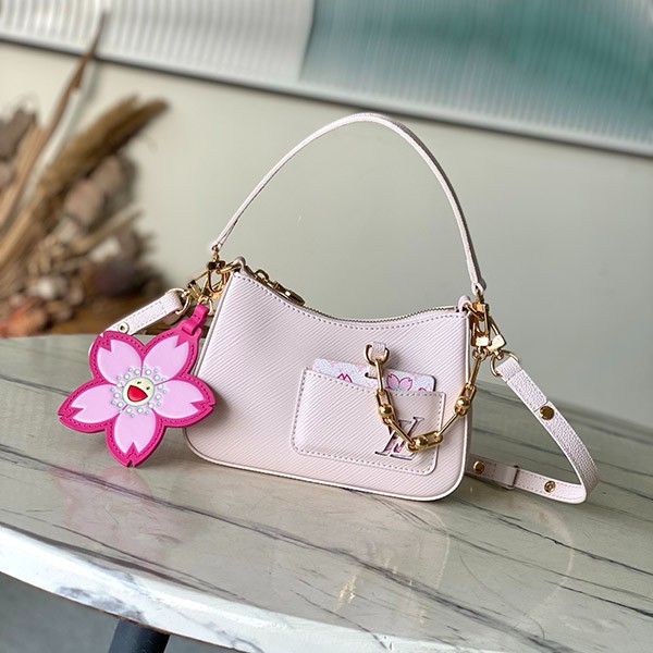 【村上隆◆】ルイヴィトン ショルダーバッグ 偽物 マレリーニ エピ 桜 M13101