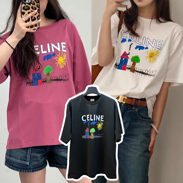 【可愛い♡】セリーヌ ルーズTシャツ コピー / コットンジャージー 3色 rx0d5
